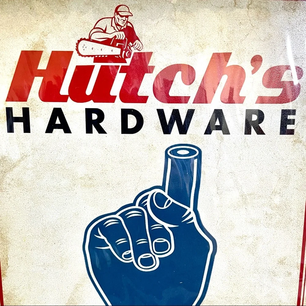 NEW Hutch’s Hardware We’re #1 In Blade Sharpening Metal Sign